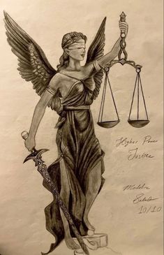 Libra Tattoo Lady Justice, Justice Lady Drawing, Truth And Justice Tattoo, Lady Justice Sketch, Blind Lady Justice Tattoo, Lady Justice Tattoo Men, Justice Symbol Tattoo, Lady Of Justice Drawing, Righteous Aesthetic