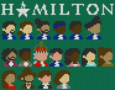 a cross stitch pattern with people in different outfits and words that say hi - million