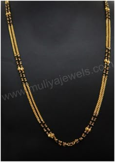 Gold Jewelry Designs, Black Beads Mangalsutra, Modern Gold Jewelry, Gold Mangalsutra Designs, Gold Jewelry Simple Necklace