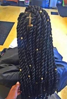 ✨Pintrest: PrettiestKeys  ✨Snapchat: Keyonna-Keys Jumbo Rope Twist Long, Rope Twist Braids, Braiding Ideas, Senegalese Twist Hairstyles, Hairstyles Inspiration, Big Box Braids, Stylish Hairstyles