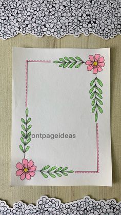 a piece of paper with flowers on it and the words contaggediass