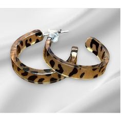 Leopard Print Acrylic Hoop Earrings for Women Thick Open Acrylic Hoop Stud Earring for Women Ladies Drop Earrings 
Diameter: 1 in. / 2.5cm.
Please see photos as part of the description and for further condition. Ask If you have any questions #Leopard earrings #acrylic #fashion jewelry Acrylic Hoop Earrings, Leopard Earrings, Earrings Acrylic, Earring For Women, Stud Earring, Acrylic Prints, Earrings For Women, Women's Jewelry, Women's Earrings