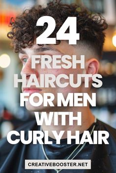 Click for More ➡️ | Save for Later ❤️  Ready to upgrade your look? Check out our latest blog post featuring 24 haircuts for men with curly hair in 2024! From clean fades to stylish mullets, discover the best and trendiest curly hairstyles that will keep you looking sharp and stylish.   Whether you prefer short, medium, or long curls, there's a perfect cut for everyone. Get inspired and find your new favorite look for the year ahead!  #CurlyHair #MenHaircuts #CurlyHairMen #2024HairTrends #MenHairstyles #HaircutInspiration #CurlyHairstyles #TrendyHaircuts #MensFashion #HairIdeas Frizzy Curly Hair Men, Faded Haircut For Men Curly Hair, Haircut For Men With Curly Hair, Haircut For Men’s Curly Hair, Haircuts For Men With Curly Hair, Curly Haircuts Men, Trendy Curly Haircuts, Short Curly Hairstyles Men, Curly Mens Hairstyles