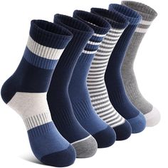 PRICES MAY VARY. 【Package Included】6 pairs athletic sports socks for kids boys. All colors are easy to match with kid’s outfits and make them love to wear. 【Material】These boys athletic socks are made of 85% cotton and 15% spandex.The natural cotton is moisture wicking and more breathable, keeping kids feet dry and comfortable. 【Size】Welwoos boys crew socks have 3 sizes to choose, 3-5 Years, 5-8 Years, 9-15 years. They are great socks as sporting socks, baseball socks, soccer socks, basketball s Odd Socks Day, Stocking Fillers For Kids, Outdoor Socks, Lost Socks, Baseball Socks, Soft Socks, Soccer Socks, Boys Socks, Stocking Stuffers For Kids