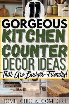 kitchen decor ideas, kitchen countertop decor, kitchen counter decor, kitchen counter styling, kitchen countertop decor, kitchen counter organization, kitchen counter decor ideas, kitchen island decor, kitchen island decor centerpieces Kitchen Counter Space