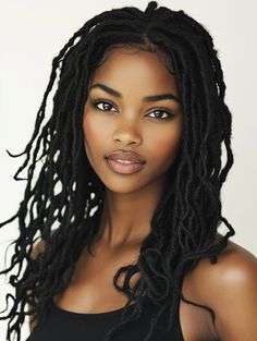 Acconciature Faux Locs: look eleganti e versatili per ogni occasione Traditional Locs, Pinterest Haircuts, Hairstyles For Summer, Individual Braids, Creative Styling, Hair Cuffs, Natural Hair Extensions, Maintaining Healthy Hair