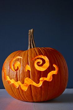 an image of a pumpkin carved to look like a jack - o'- lantern