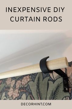 an easy diy curtain rod is the perfect way to hang curtains