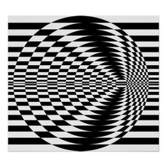 an abstract black and white design poster