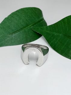 925 Sterling shine silver, Rhodium plating, Plain and flat horseshoe design, Smooth chunky style, Nature ring. Material: 925 Sterling Silver  Finishing: Rhodium plating Ring Size: 6-10 US available other sizes in 10 business days  SKU: 11367RD P R O D U C T - C A R E: - Separate from other jewelry to prevent scratching - Remove jewelry before exercising or showering - Polish gently using a polishing cloth - Avoid exposure to perfumes, lotions, and other chemicals O U R - P R O M I S E : - Every Horseshoe Design, Nature Ring, Personalized Gift Wrap, Ring Ring, Silver Band, Rings Statement, Silver Fashion, Chemicals, Statement Rings