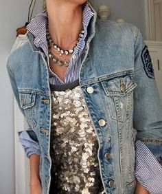 How To Wear Jeans, Cooler Look, Outfit Trends, Sequin Tank, Hippie Outfits, Mode Inspiration, Hippie Style