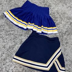 University Of Michigan Cheer Skirt / Cheerleading Skirt / Umich Skirt / U Of M Skirt / Varsity Skirt / Rave Skirt / Tailgate Skirt / Cheer Skirt / Mini Skirt / Cosplay Skirt / Halloween Costume / Halloween Cheer Skirt Cheerleading Skirt, Skirt Halloween Costume, Cosplay Skirt, Cheerleader Skirt, Rave Skirt, U Of M, Cheer Practice, Cheer Outfits, Sublimation Ideas