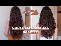 CORTE PRÁTICO PARA CABELOS CACHEADOS: CORTE EM CAMADAS COM BASE "U" - YouTube Hair Curly, Hair Art, Womens Haircuts, Curly Hair, Hair Inspiration, Curly Hair Styles, Hair Cuts, Hairstyles, Bread