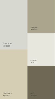 the different shades of gray and white paint in this color scheme are from far to far