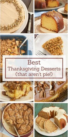 the best thanksgiving desserts that aren't pied in their pie pans