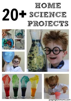 20 science projects for kids that are fun and easy to do with the kids at home