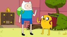 finn and finn from adventure time talking to each other