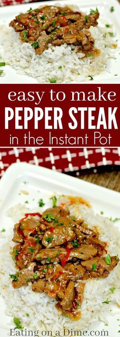 easy to make pepper steak in the instant pot