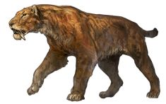 an artist's rendering of a walking lion