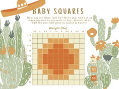 a baby squares game with cacti and succulents