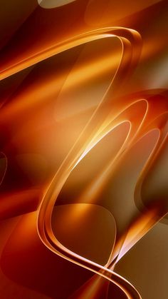 an orange and brown abstract background with wavy lines on the bottom right side, as well as curves in the middle left hand corner