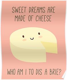 a piece of cheese that says, sweet dreams are made of cheese who am i tosia