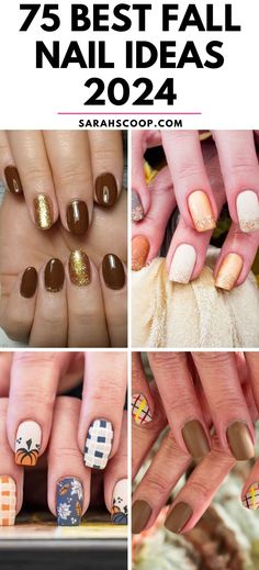 Welcome the crisp autumn breeze with these 75 stunning fall nail designs for 2024! There’s a style here for every autumn lover. 🍂✨ #FallNails #NailArtIdeas #AutumnVibes Fallnails 2024, Turkey Nails, Velvet Nails, Sweater Nails, Nail Pops, Gradient Nails, Nail Art Brushes, Pumpkin Theme