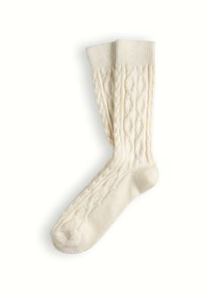 Thunders Love Wool Cable Knit Classic Raw White Socks are made in wool and a touch of Silk to get cosy and warm socks, the cuffs are lightly ribbed to keep them in place, while the cable stitches will add an element of texture to your best classic outfits. ADVANTAGES; Finely ribbed knit, Perfect fit, Skin-friendly, Lambswool construction, Maximum comfort. Trip Clothes, Cable Socks, Uniqlo Heattech, Cream Socks, Cable Knit Socks, Scotland Trip, Cosy Socks, Cable Stitch, White Charcoal