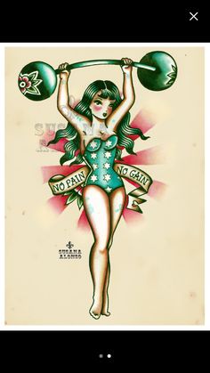 Traditional Pinup, Noir Tattoo, Tato Tradisional, Tattoo Painting, Pin Up Girl Tattoo, Arte Pin Up, Sailor Jerry Tattoos, Tattoo Themes, Kunst Tattoos