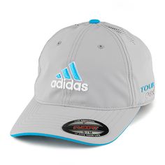 a grey and blue hat with the words tour de france on it's side