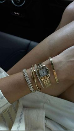 Cartier Watch, Gold Bracelets, 2023 Vision