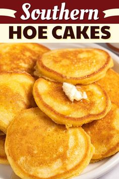 Whether you call them Southern hoe cakes, cornbread pancakes, or Johnny cakes, one thing's for sure - these babies are downright addictive! Johnny Cakes Recipe With Jiffy, Southern Cornbread Hoecakes, Jiffy Johnny Cakes Recipe, Fried Cornbread Southern Hoecakes, Ho Cakes Southern Recipe, Hoecakes Deep South Southern Recipes, Fried Cornbread Hoecakes, Hobo Biscuits, Hoecakes Deep South