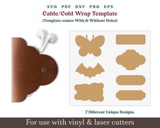 the printable templates are for use with vinyl and laser cutters to make paper crafts