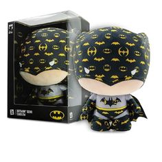 the batman plush toy is in its box