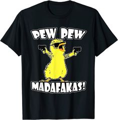 Duck Pewww Pewww Madafakas - Funny Meme Vintage T-shirt T-shirt Funny T Shirts Aesthetic, Sleep Shirt Aesthetic, Most Popular Tshirt Designs, Funny Inappropriate Shirts, Meme Shirts Graphic Tees, Fun Tshirt Designs, Silly T Shirts, Funny T-shirt, Ugly Tshirts