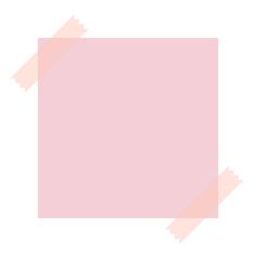 a pink square with diagonal lines on the bottom and bottom corner, as well as an empty