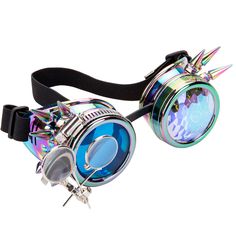 Rave Goggles, Kaleidoscope Glasses, Festival Mode, Edc Outfits, Steampunk Goggles, Attitude Clothing, Rock Punk, Vintage Gothic, Fantasy Jewelry