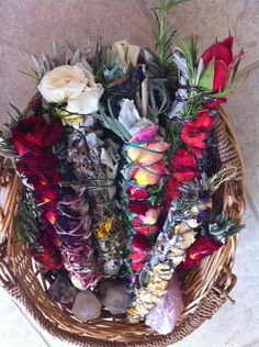 Gorgeous smudge sticks! Samhain, Sacred Space, Flowers And Leaves, Namaste