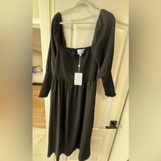 Black Nwt Hill House Angelica Nap Dress In Size Xl; Perfect For Fall And Winter Hill House Nap Dress, Nap Dress, House Dresses, Hill House, Dress Xl, House On A Hill, House Dress, Fall And Winter, Xl Dress