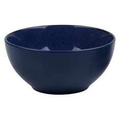 a blue bowl on a white background