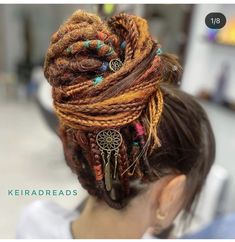 Half Head Dreads, Partial Dreads, Dread Hair Extensions, Boho Hair Wrap, Haircut Tips, Easy Short Haircuts, Haircut Tip, Wool Dreads, Beautiful Dreadlocks