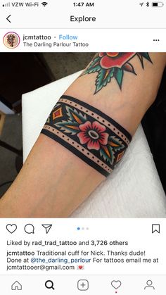 a person with a tattoo on their arm and the caption says, i love tattoos