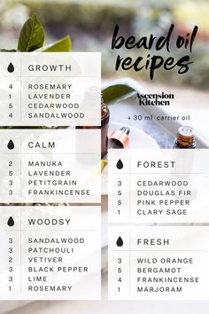 Beard Growth Essential Oil Recipes, Coconut Oil Beard Oil Recipe, Homemade Beard Oil For Growth, Beard Oils Recipe, Essential Oil Beard Oil Recipe, Diy Beard Growth Oil Recipe, Beard Growth Oil Recipe, How To Make Beard Oil, Beard Oil Diy