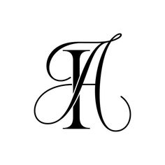 the letter h is made up of black and white letters, which appear to be cursive