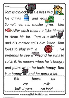 a cross stitch pattern with words and pictures on the page for children's book