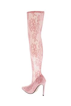 Pink Synthetic Platform Boots For Party, Trendy Pink Platform Party Boots, Pink Pure Vigilance Platform Boots, Pink Knee-high Platform Boots For Party, Pink Glitter Platform Heels, Pretty Socks, Thigh High Heels, Party Heels, Birthday Fits