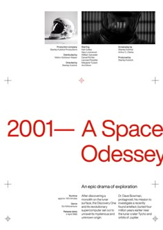 the cover of an article about space odyssey