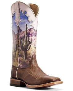 Ariat Women's Delilah Western Boots | Boot Barn Cactus Boots, Ariat Womens Boots, Jeans West, Western Shoes, Boots Beige, Ariat Boots, Fashionable Snow Boots, Desert Boot, Western Boots Women