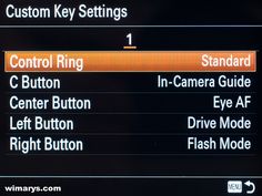 the control panel on a samsung smart phone shows buttons and options for each button, which are highlighted in red