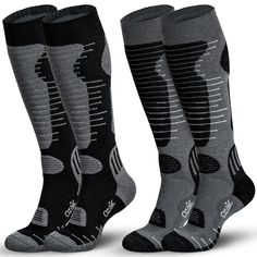 PRICES MAY VARY. 【Merino Wool Ski Socks】: Thermal ski socks for womens and mens are made of Merino wool, Polyester Fiber, Cotton spandex which has excellent thermal insulation, comfort, and breathability, keeping your feet extra warm during winter skiing or outdoor sports. Perfect for outdoor work, Motorcycle, Cycling, Ski, Mountain Climbing, Hiking, Camping, Hunting, Ice Fishing or playing winter sports. 【Knee High Boot Socks Size】: The snowboard socks fit perfectly for women and men. Medium: ( Wool Hiking Socks, Snowboarding Women, Ski Socks, Sports Performance, Hiking Socks, Winter Socks, Thick Socks, Mountain Climbing, Ice Fishing